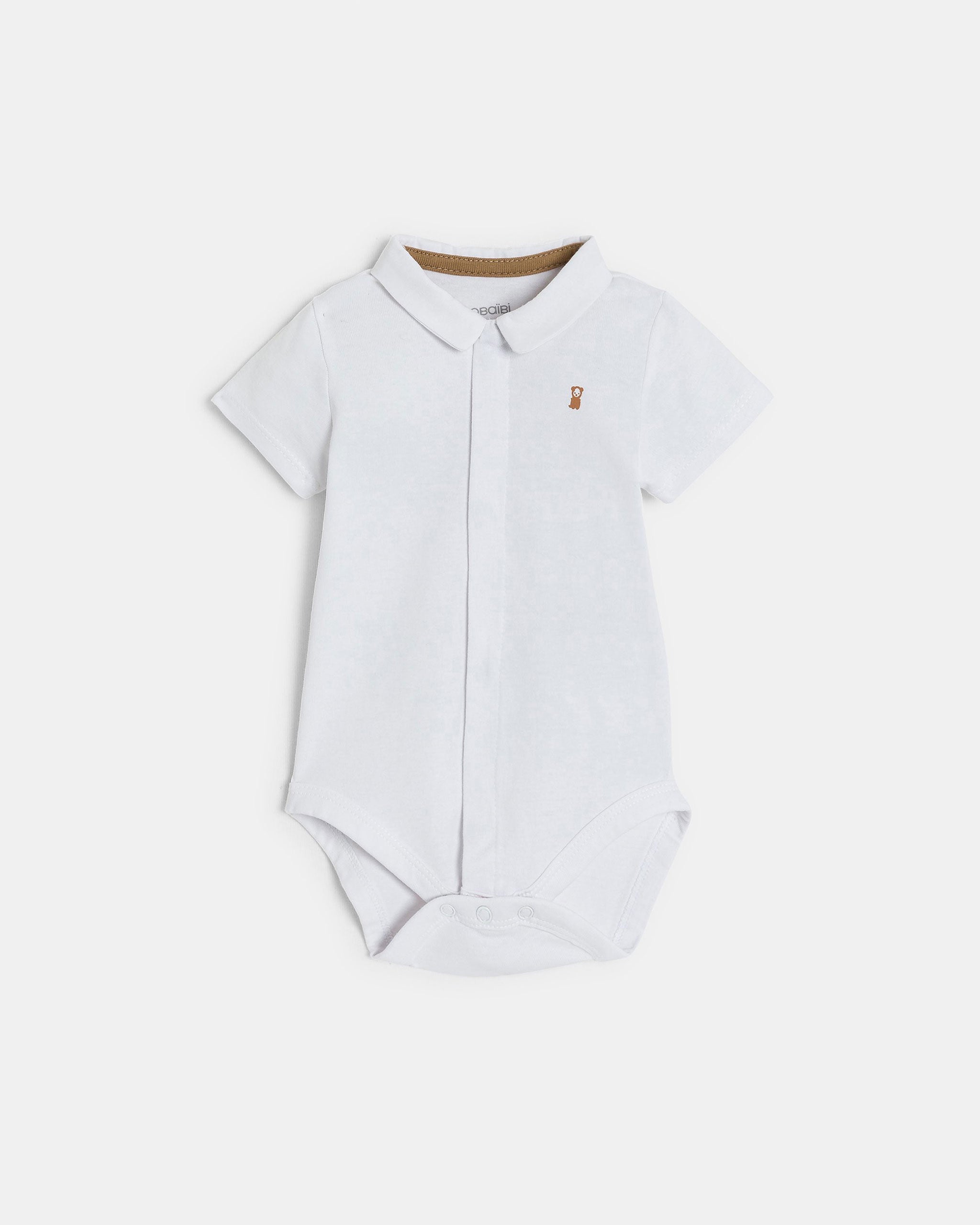 Zestaw prezentowy - Smoczek LUU Kids Seaside Grass + Spodenki ogrodniczki i body dla chłopca OKAIDI