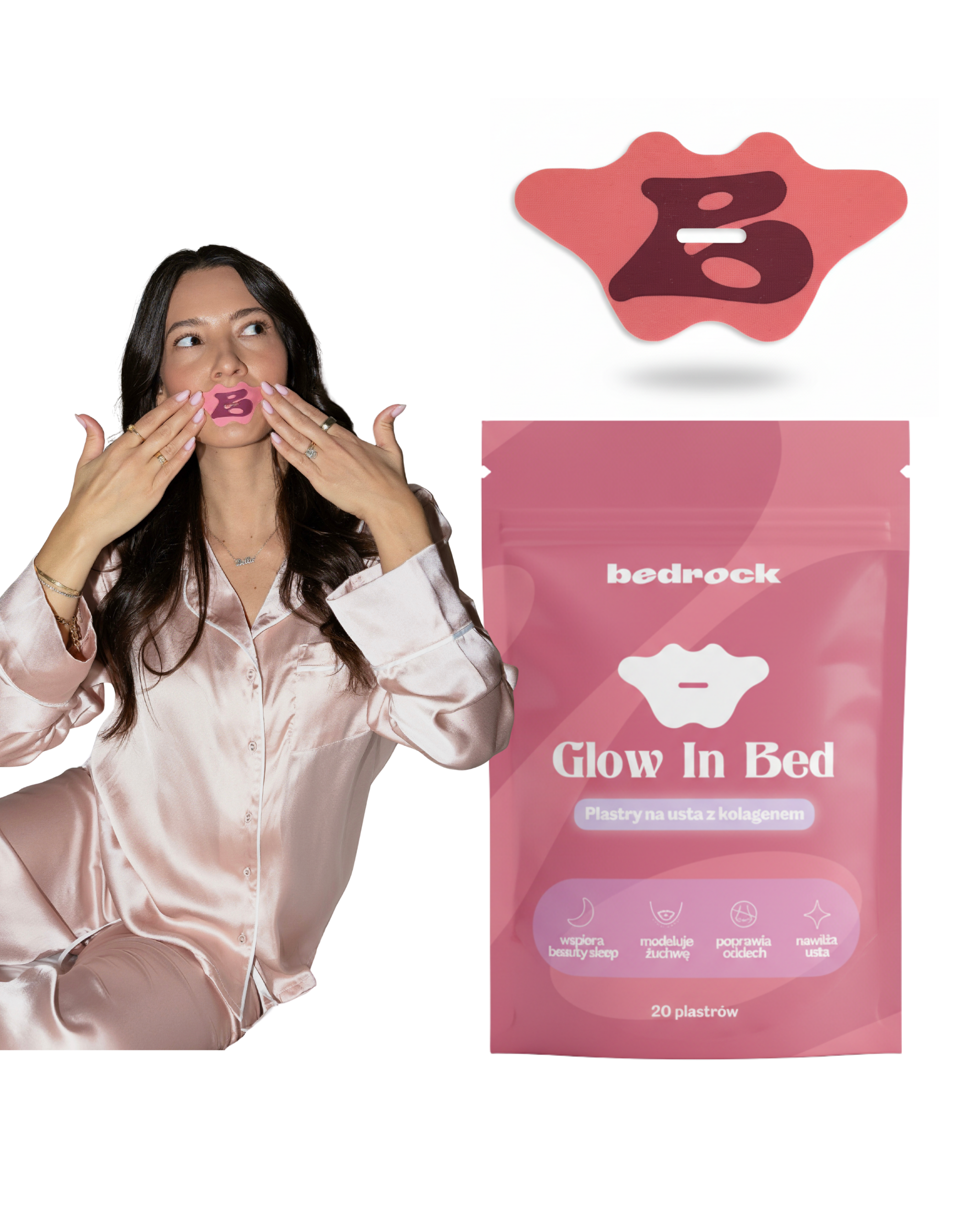 Glow in Bed – plastry na usta do spania z kolagenem