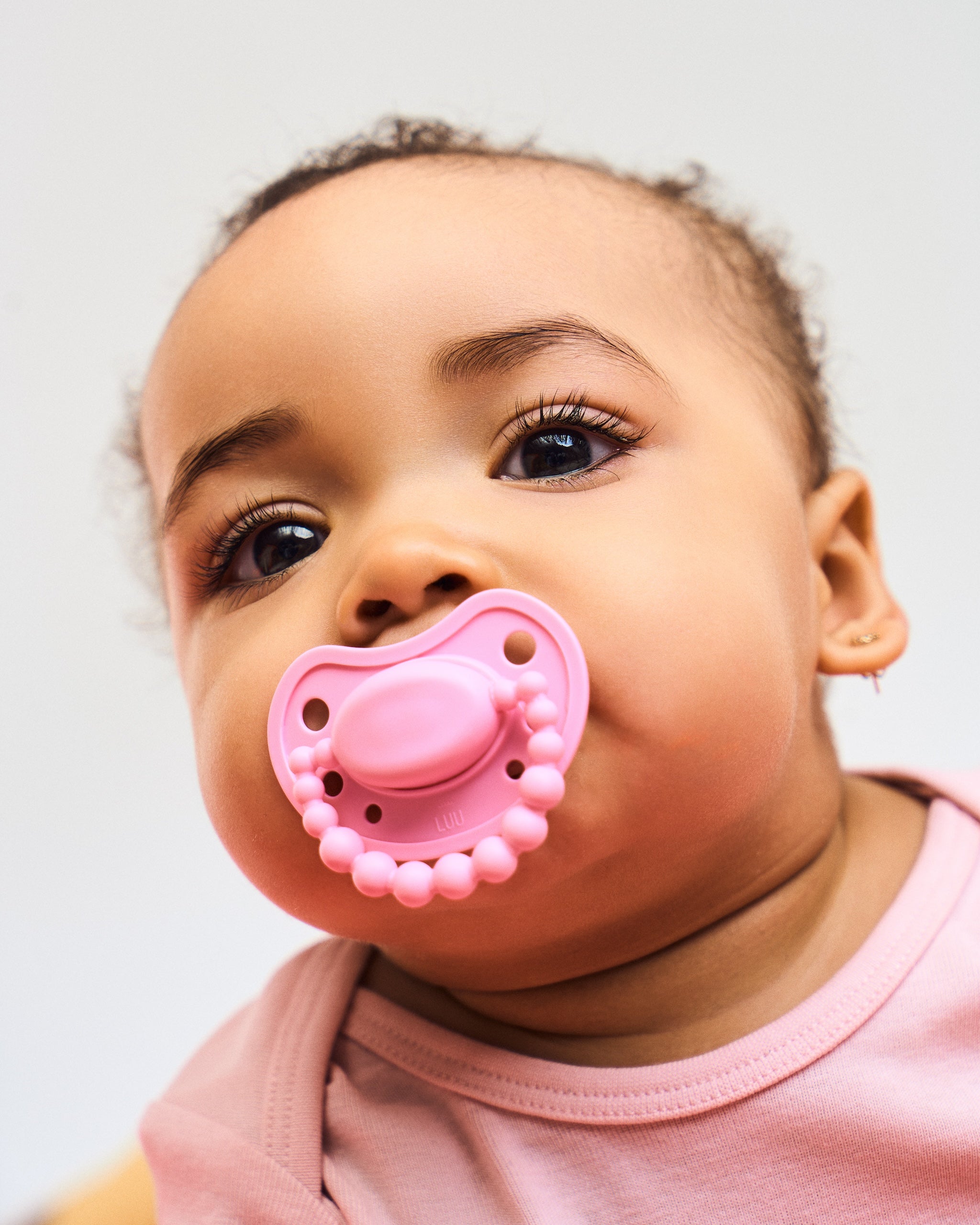 Smoczek pozycjonujący LUU Kids Pink A Boo