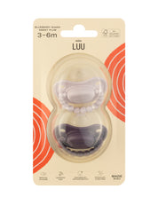 Zestaw smoczków LUU Kids Blueberry Shake i Sweet Plum dwupak