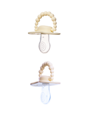 Zestaw smoczków LUU Kids Creamy Lemon i American Cream dwupak gumka