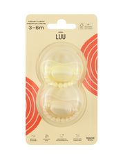 Zestaw smoczków LUU Kids Creamy Lemon i American Cream dwupak opakowanie