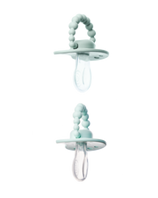 Zestaw smoczków LUU Kids Frozen Sage i Vivid Mint gumka