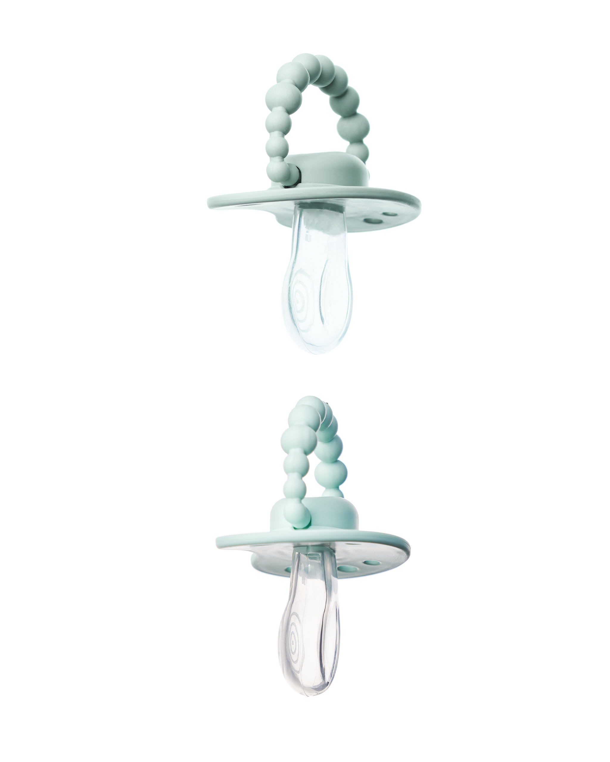 Zestaw smoczków LUU Kids Frozen Sage i Vivid Mint gumka