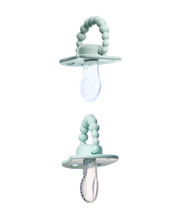 Zestaw smoczków LUU Kids Frozen Sage i Vivid Mint gumka
