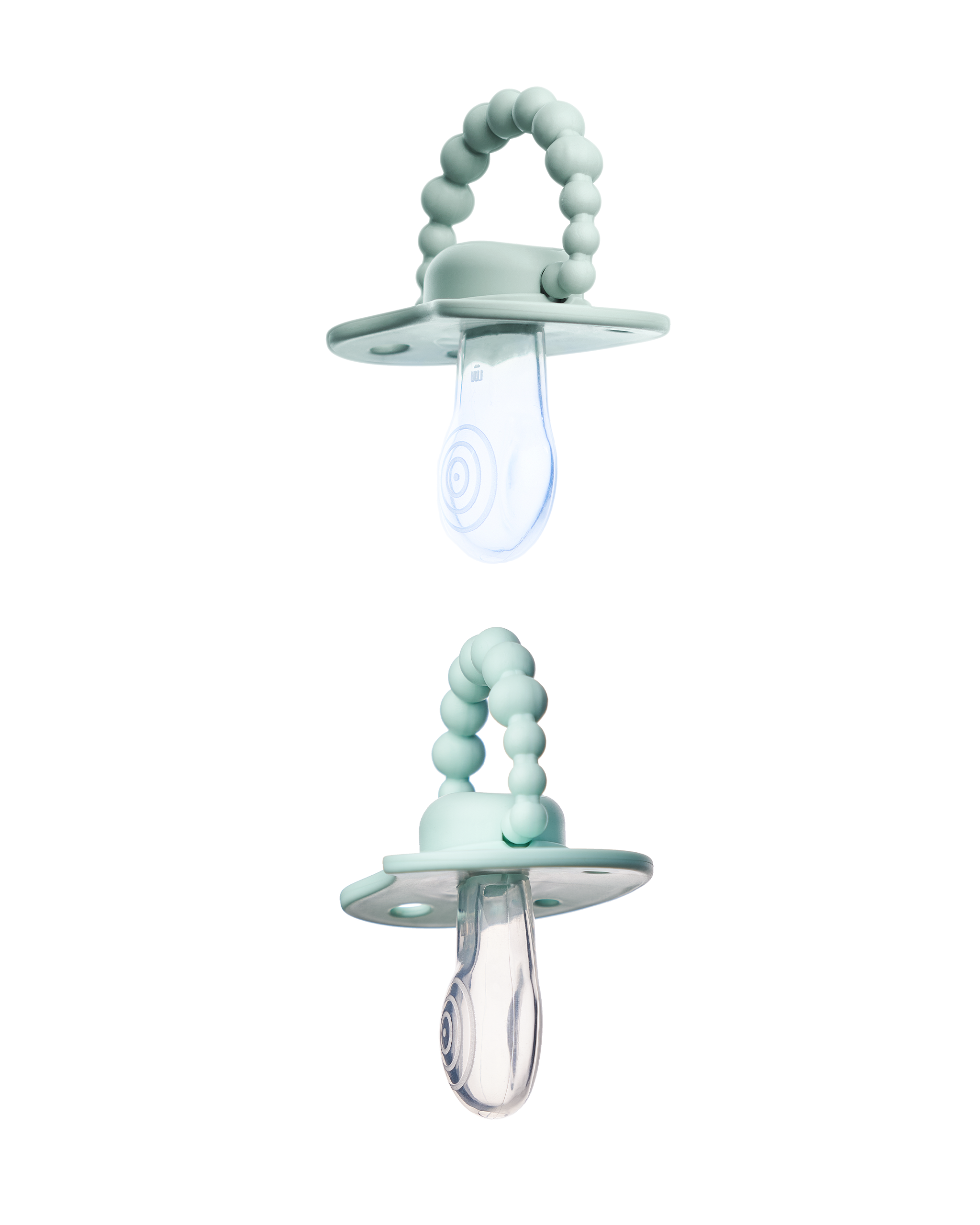 Zestaw smoczków LUU Kids Frozen Sage i Vivid Mint gumka