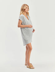 Koszula nocna Francis Henry Nursing Light Grey modelka skos