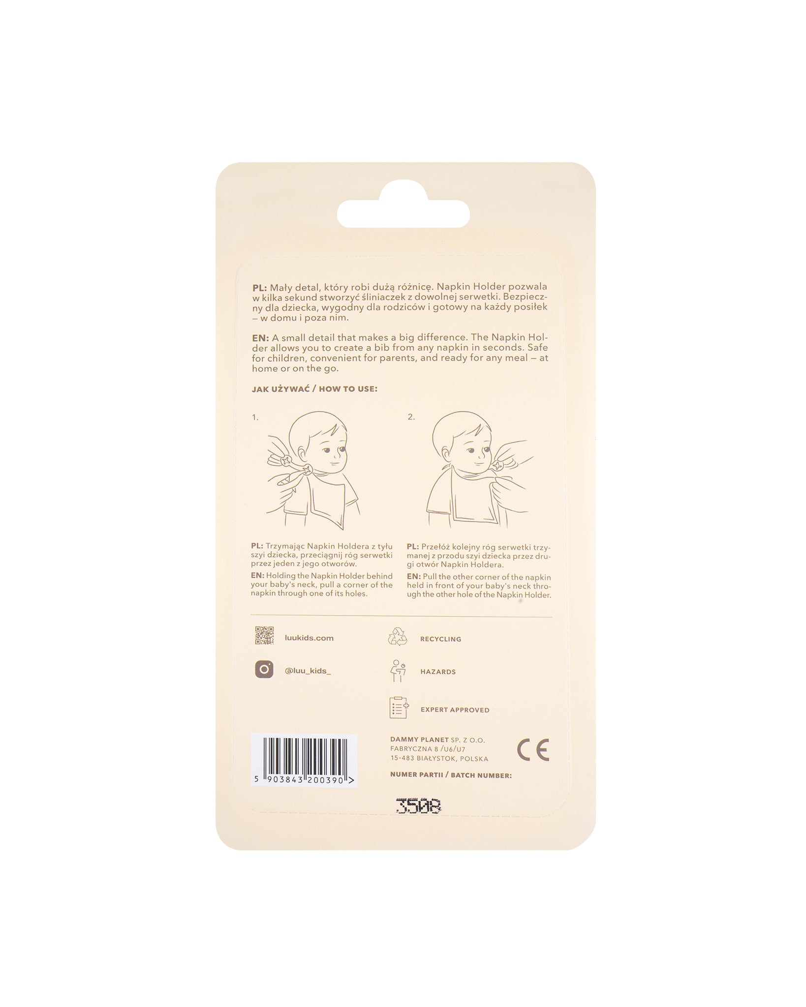 Napkin Holder Baby Dove