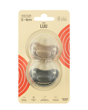 Zestaw smoczków LUU Kids Sand Storm i Lovely Gray opakowanie