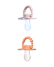 Zestaw smoczków LUU Kids Velvet Blush i Summer Apricot dwupak gumka