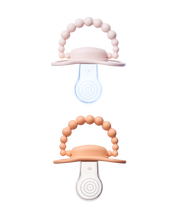 Zestaw smoczków LUU Kids Velvet Blush i Summer Apricot dwupak gumka