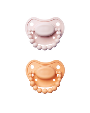 Zestaw smoczków LUU Kids Velvet Blush i Summer Apricot