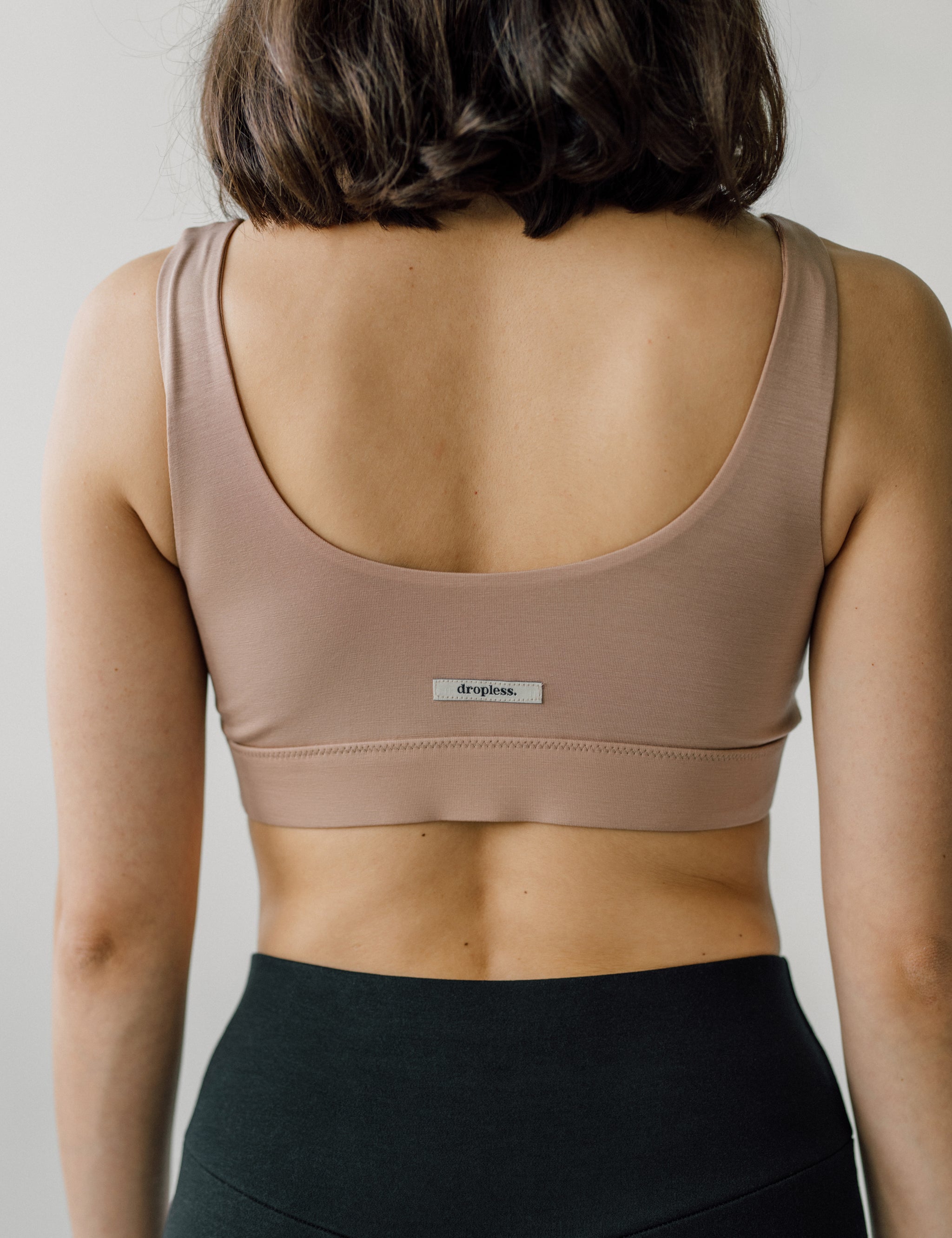 dropless. soft bra - beżowy tył