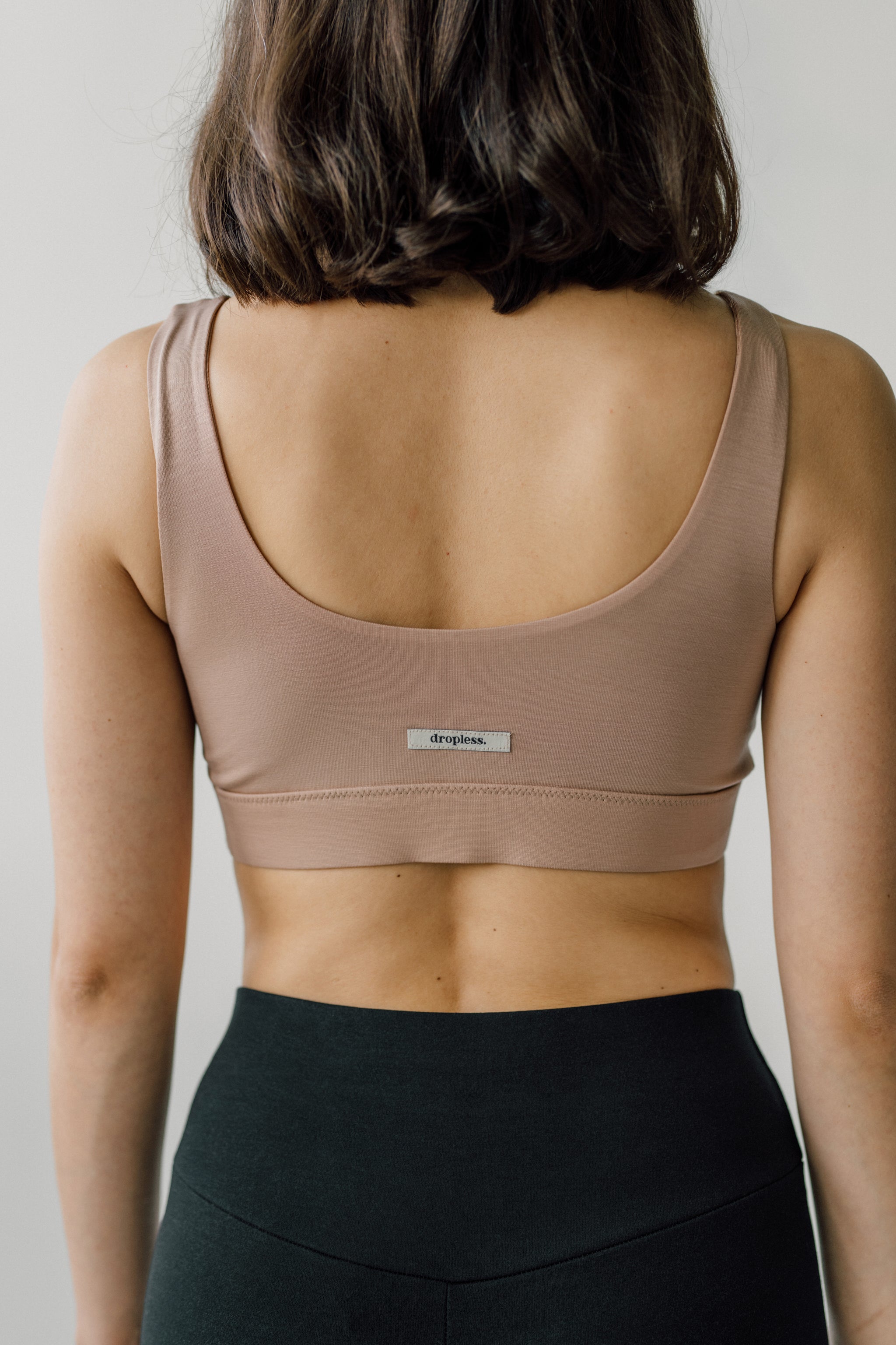 dropless. soft bra - beżowy tył