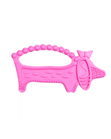 Luuie The Dog Pink Baby Teether
