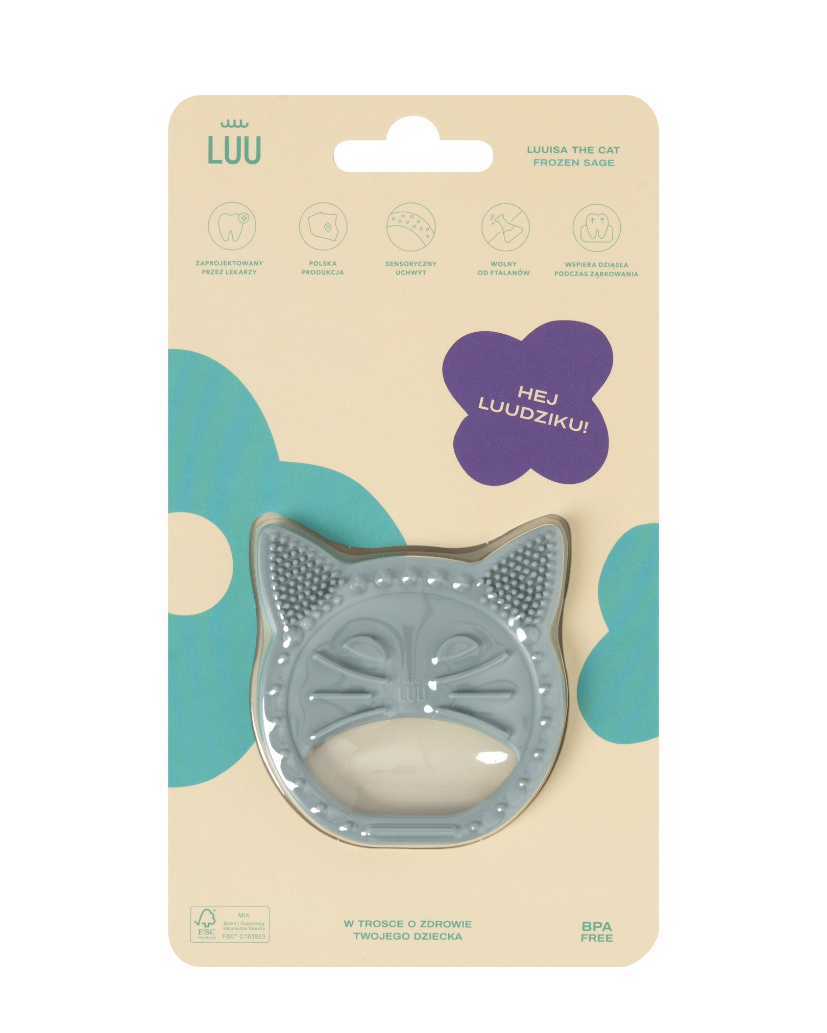 Gryzak Luuisa The Cat Frozen Sage opakowanie przód