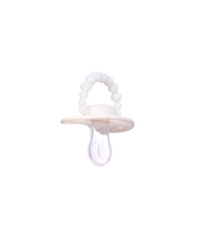 Świecący w ciemności smoczek LUU Kids American Cream Glow gumka tył kremowy świecący