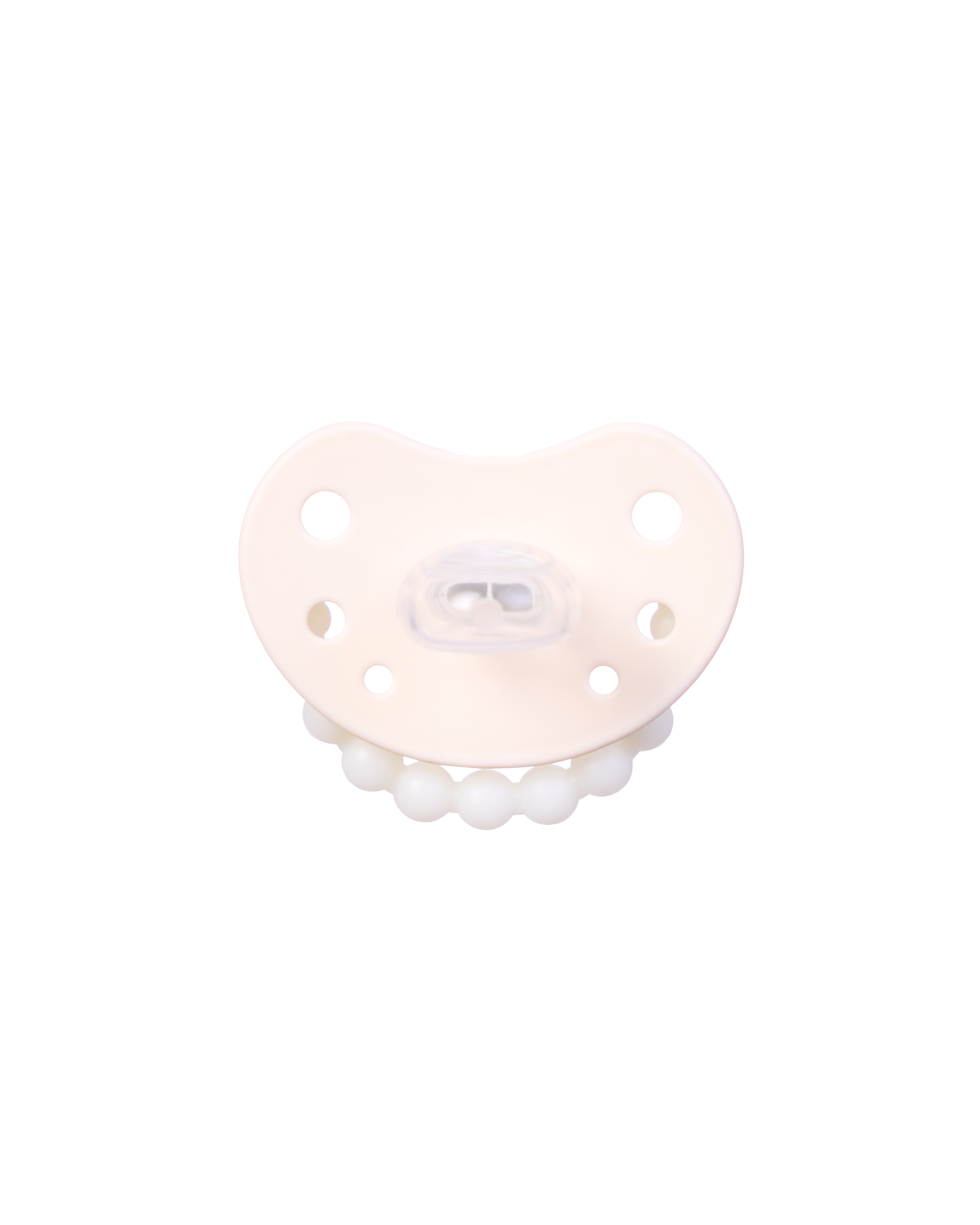 Świecący w ciemności smoczek LUU Kids American Cream Glow tył  kremowy świecący