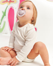 Smoczek pozycjonujący LUU Kids Blueberry Shake jasny fioletowy dziecko
