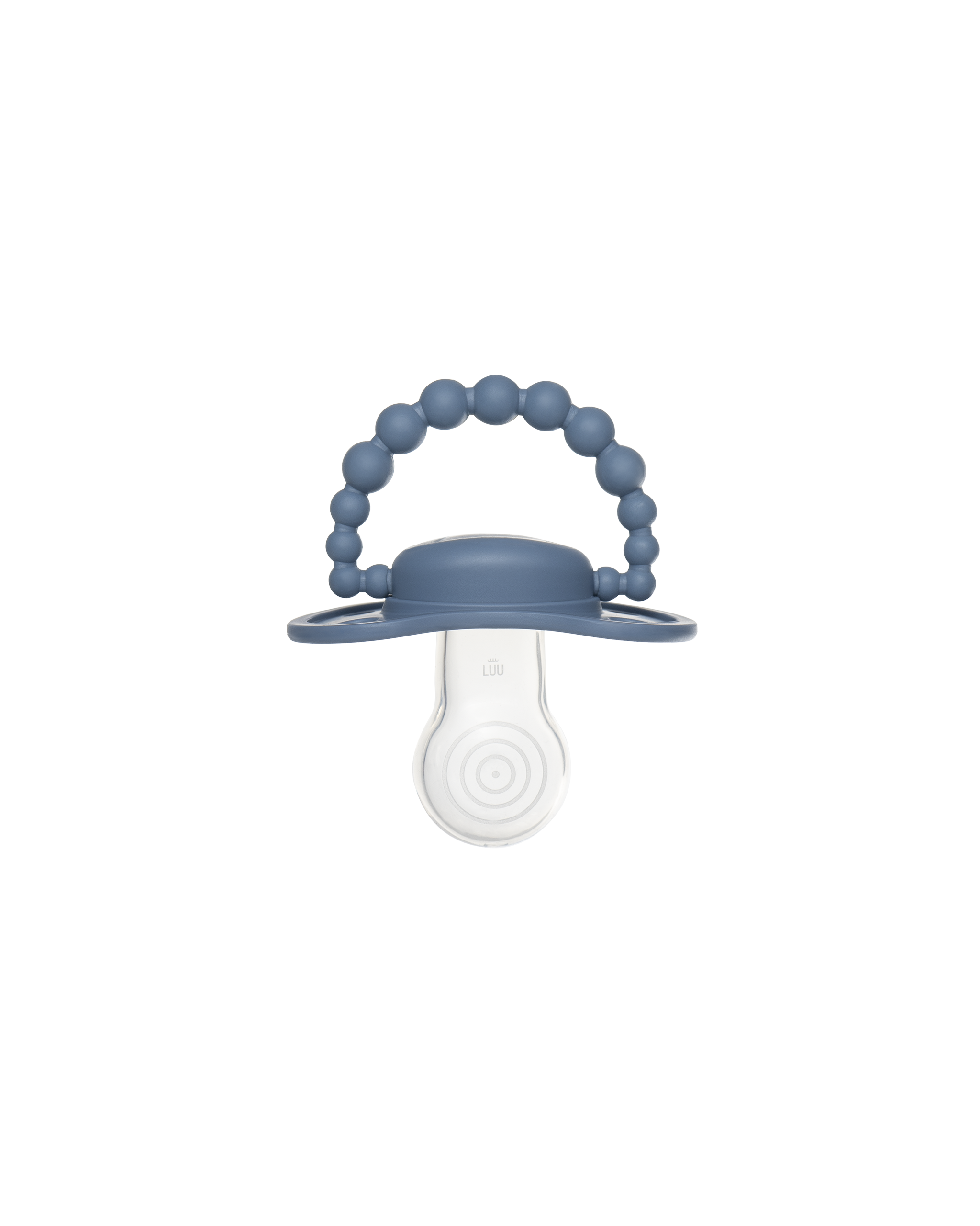 Smoczek pozycjonujący LUU Kids Cloudy Blue niebieski