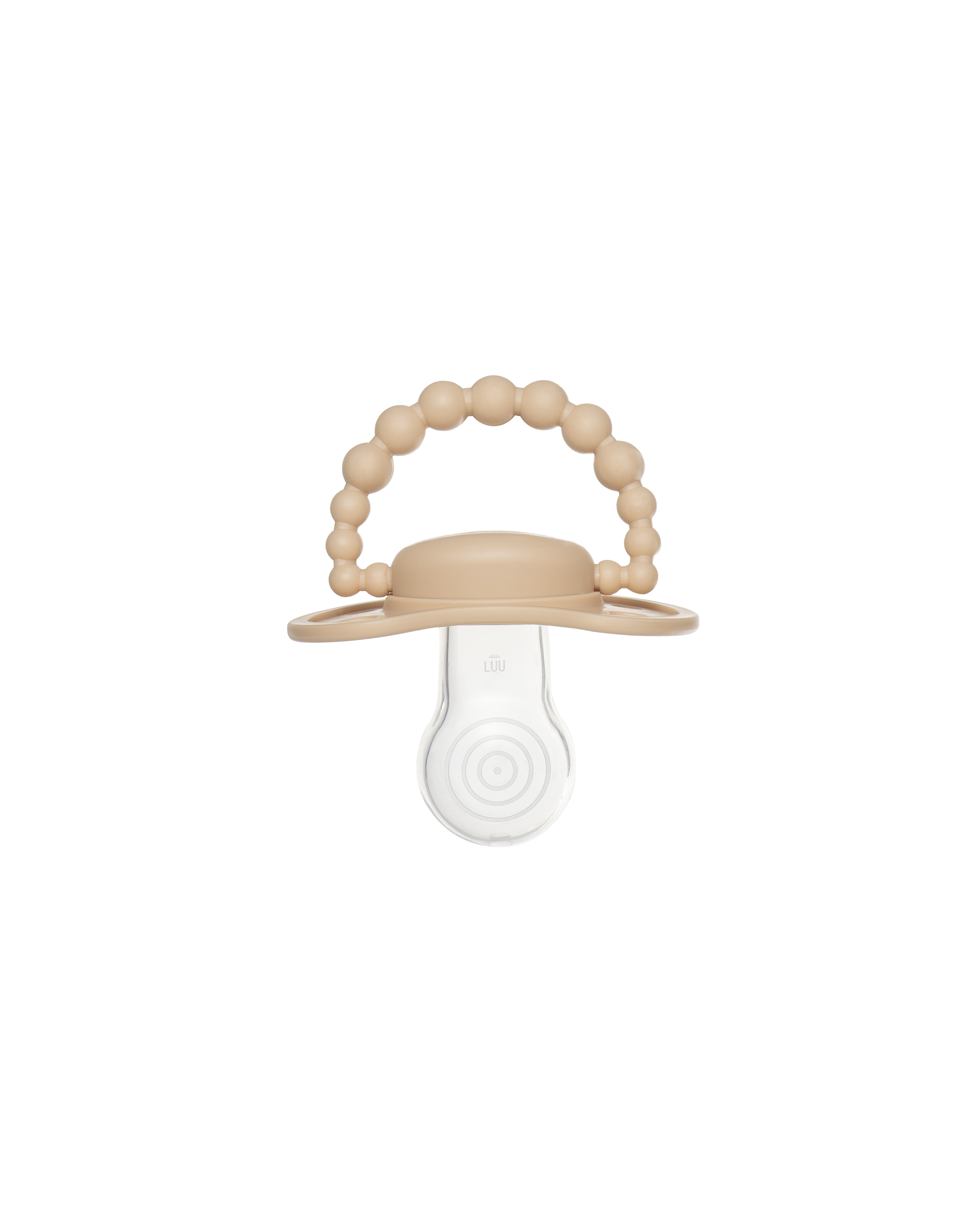 Smoczek pozycjonujący LUU Kids Cookie Beige beżowy gumka