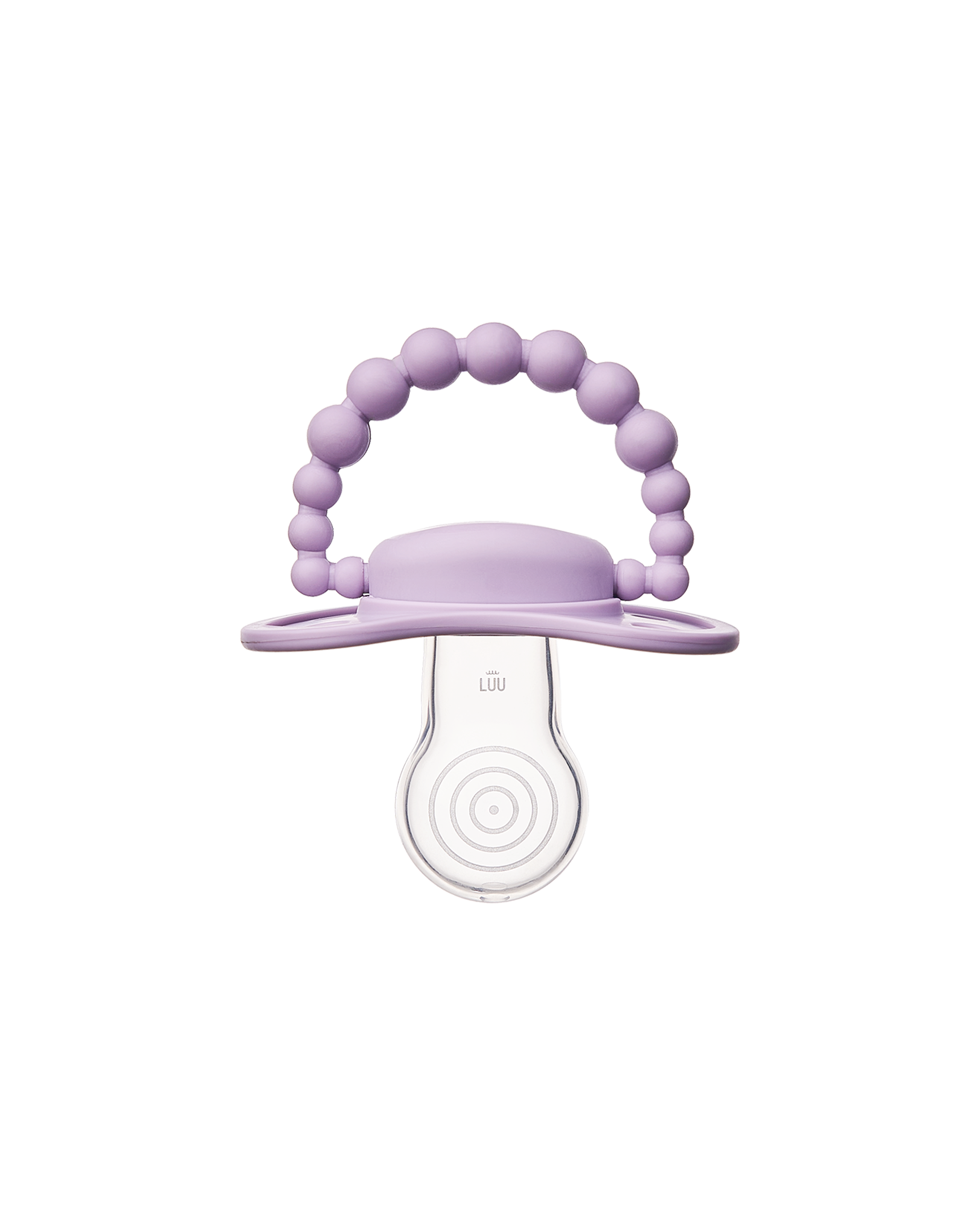 Smoczek pozycjonujący LUU Kids French Lavender przód