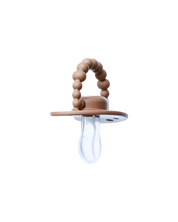 Smoczek pozycjonujący LUU Kids Milk Hazelnut gumka tył