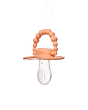 Smoczek pozycjonujący LUU Kids Summer Apricot gumka przód