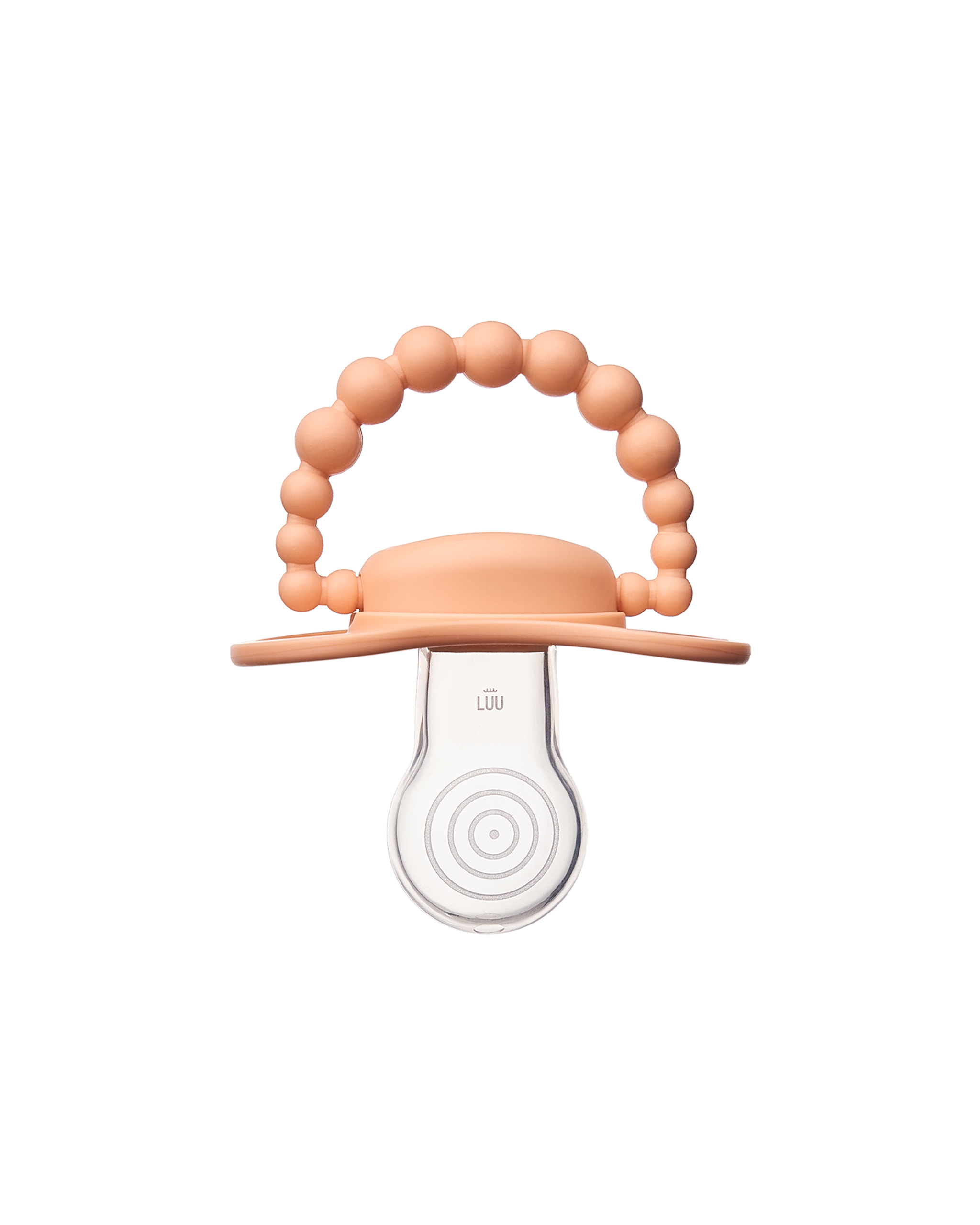 Smoczek pozycjonujący LUU Kids Summer Apricot przód