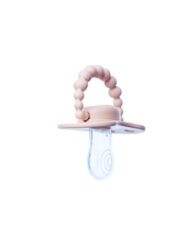 Smoczek pozycjonujący LUU Kids Velvet Blush gumka przód