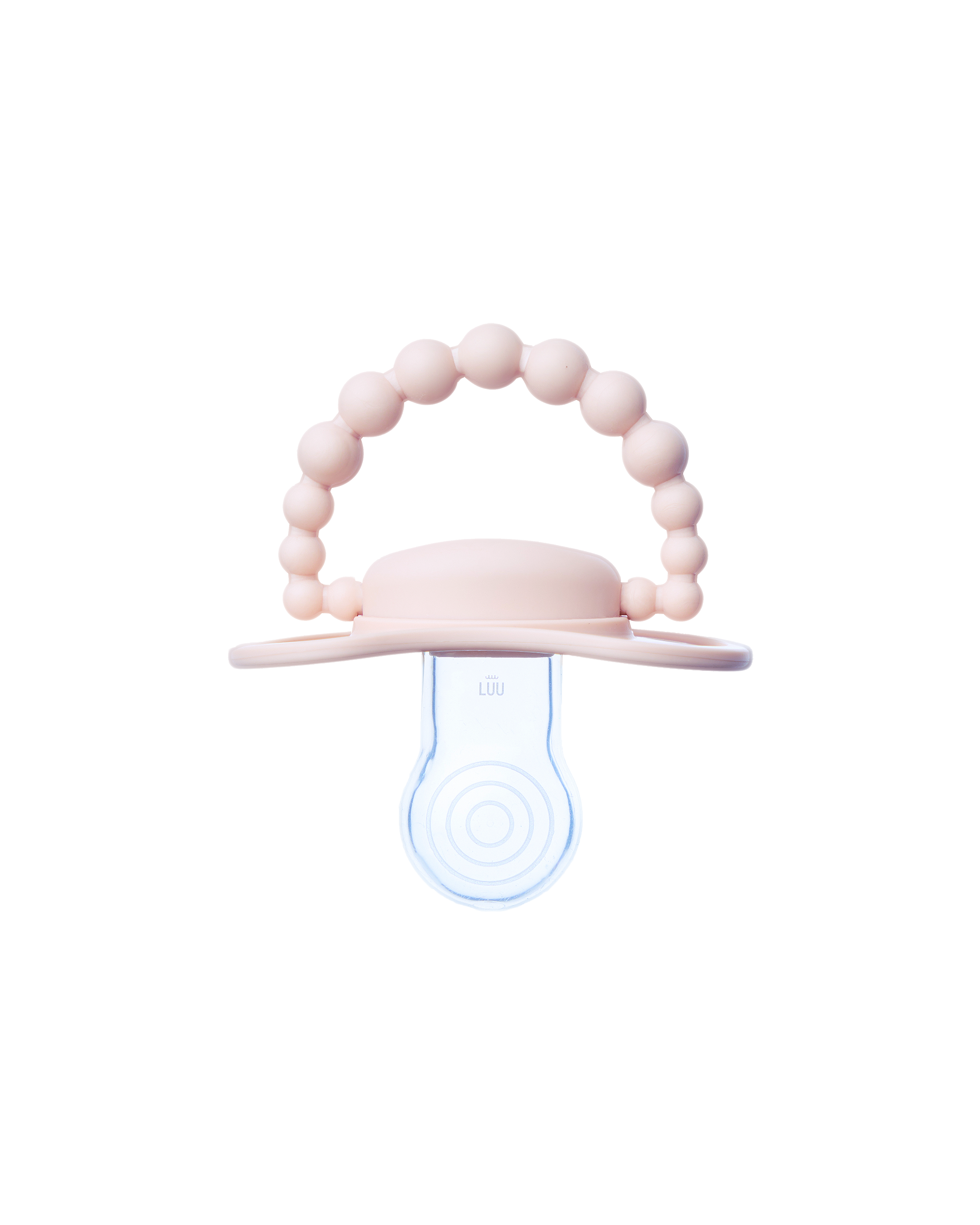 Smoczek pozycjonujący LUU Kids Velvet Blush przód