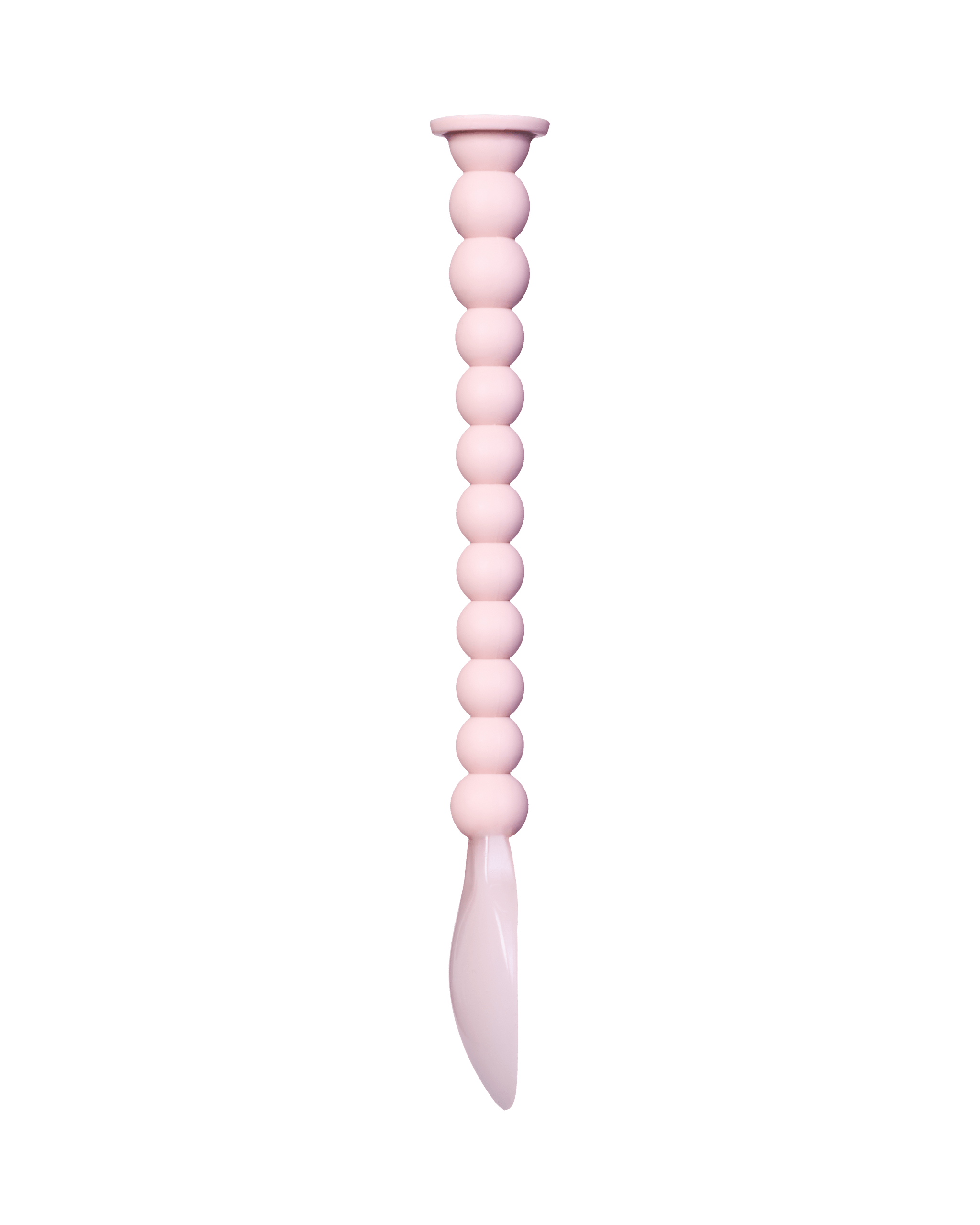 Łyżka do Karmienia Velvet Blush bok jasnoróżowa