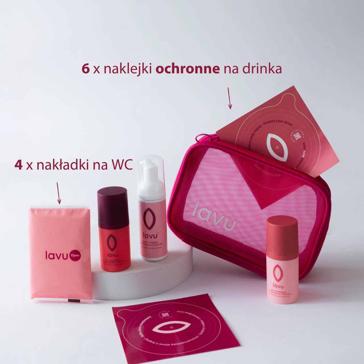 Podróżny niezbędniki intymny lavu City break naklejki