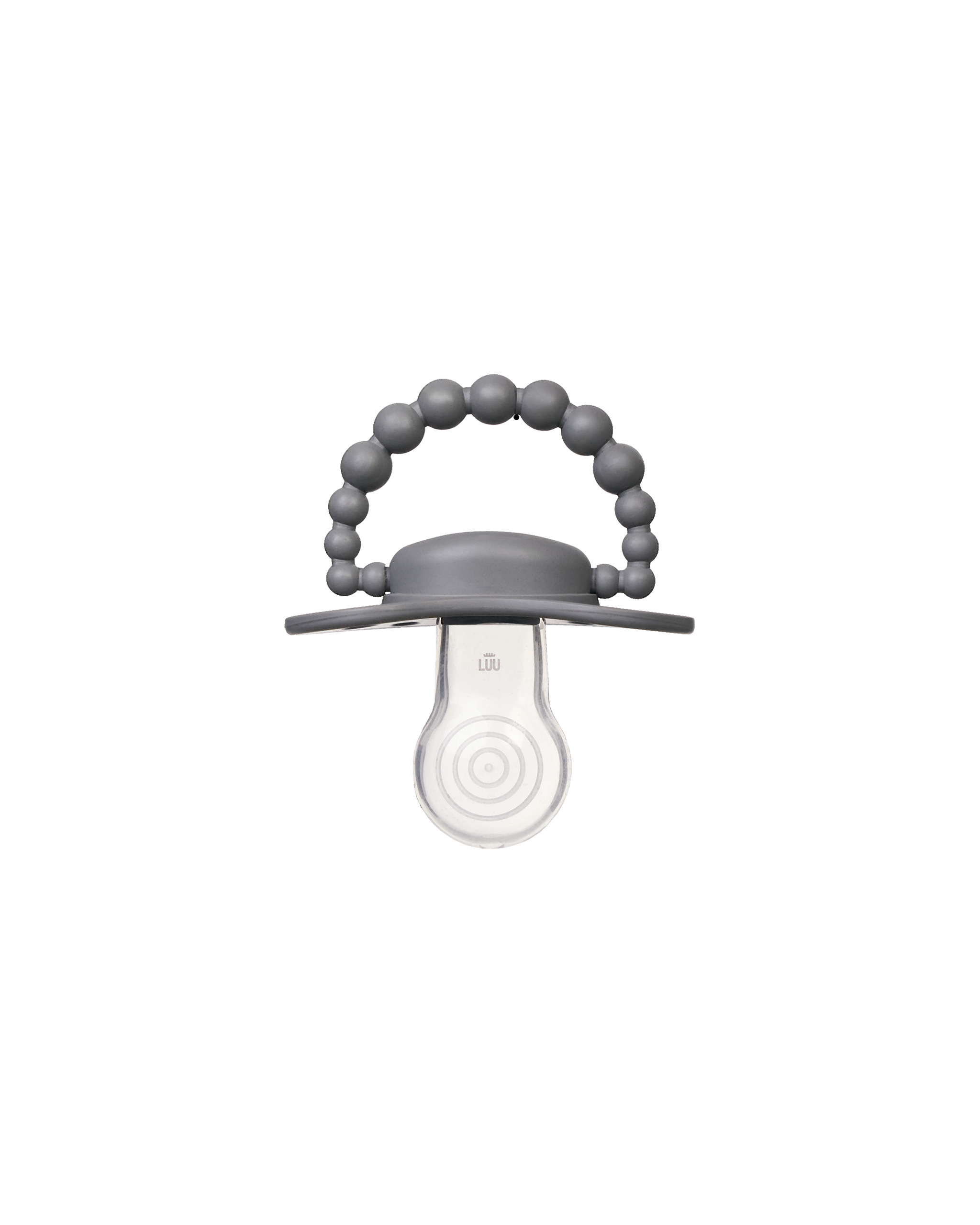 Smoczek pozycjonujący LUU Kids Lovely Gray gumka szary
